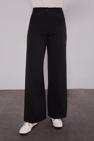 Levidor Siyah Cepli Pantolon