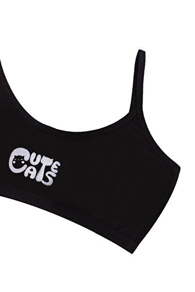 Öts Дівчачий бюстгальтер, 3 штуки, з принтом, без підкладки (96% бавовна, 4% еластан)