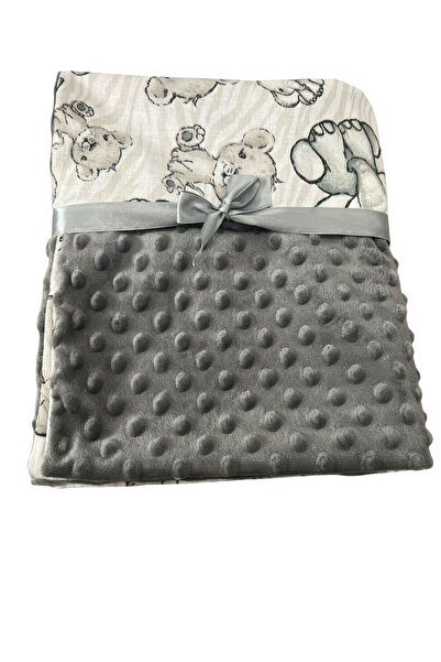 ATELIER ALEDA Patura pentru bebelusi, imprimeu pui de animale salbatice, bumb...