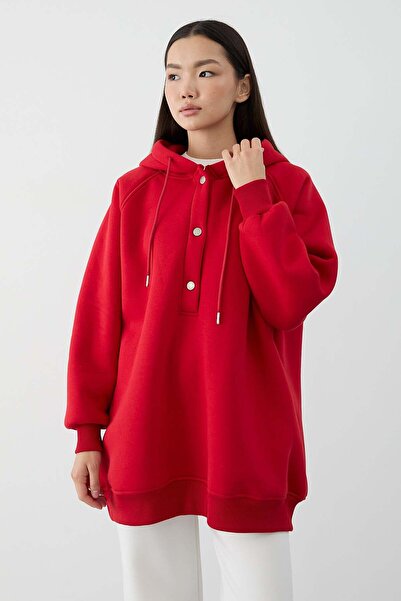 Rimel Moda Basic Sweat Kırmızı