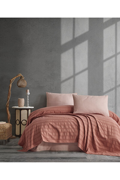 KAİBAL %100 Pamuk Pike Takımı Çift Kişilik 240x260 cm Kutulu Yatak Örtüsü ve ...