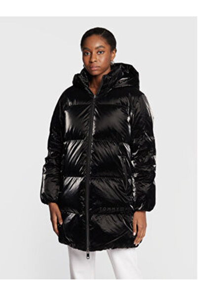 Tommy Hilfiger Geacă de damă cu puf WW0WW35935 Negru