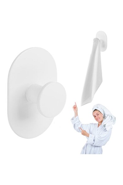 Other Bathroom HOOK TOWEL HOLDER single wall self-adhesive white