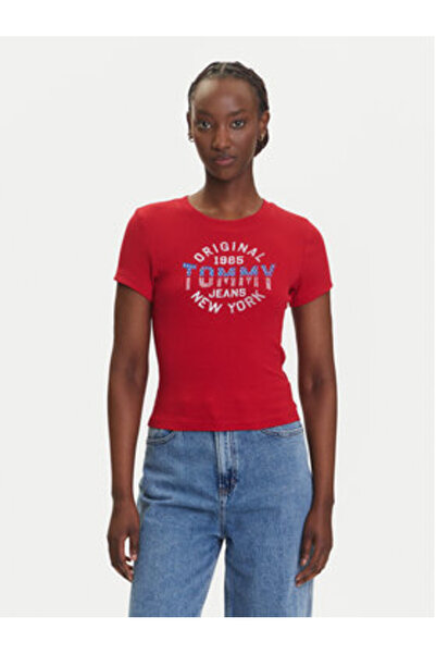 Tommy Jeans Women's T-Shirt DW0DW21421 Multicolor