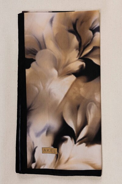 Akel ФРАНЦУЗЬКИЙ ШОВКОВИЙ ШАРФ З ВИШИВКОЮ ВИШИВКА-1