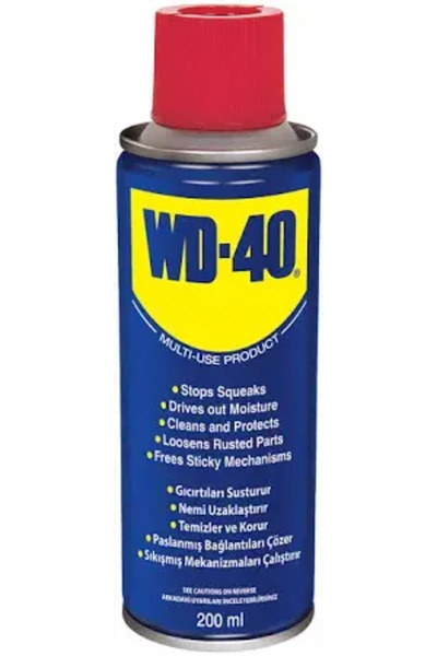 WD-40 Çok Amaçlı Yağlayıcı - Pas Sökücü (200 ml)