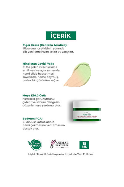 SİNOZ Repair Set 2 in 1 – Pure Cica Tiger Grass Tone Equalizing Cream & Pure Cica Cream