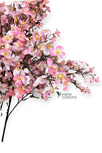 YAPAY ÇİÇEKÇİNİZ Yoğun Çiçekli Yapay Japon Sakura Bahardalı Demeti 75 cm