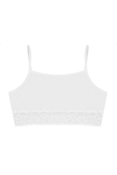 Öts Κοριτσίστικο μπουστάκι 3 τεμαχίων με κορδόνια χωρίς επένδυση (96% βαμβάκι - 4% ελαστάνη)