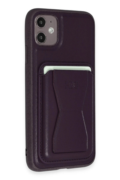 Fuchsia Case Compatible with iPhone 11 Hd Leather Luxury Magnet Cover with Bu...