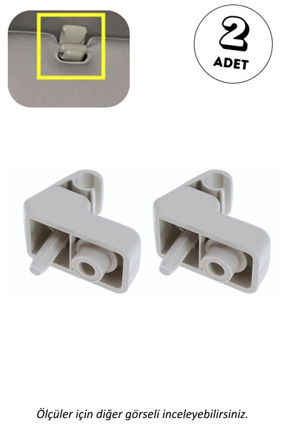 MEFAUTO Set de cârlige pentru umbrelă de soare compatibile cu Fiat Palio Albe...