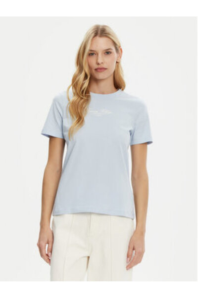 Tommy Hilfiger Γυναικείο T-shirt WW0WW45428 Μπλε