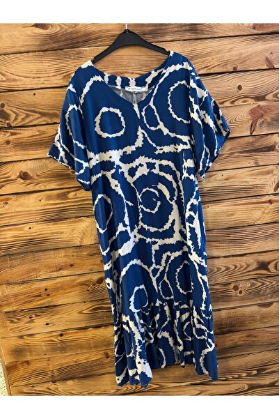 Sima Butik Half Sleeve Casual Daily Combed Cotton Dress