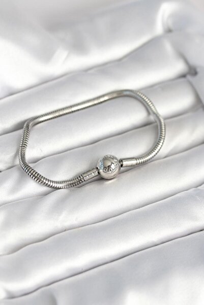 Clariss Silver Color Brass Charm Bracelet