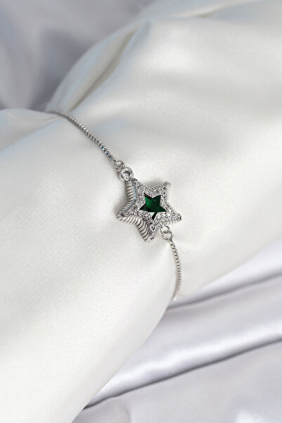 Lisinya Star Model Silver Color Women's Bracelet with Elevator Design - Tygoo