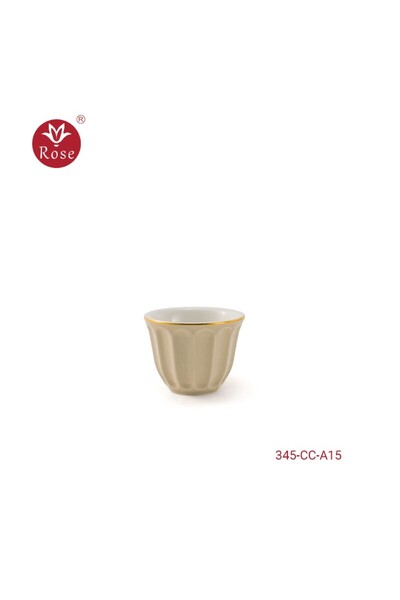 Rose 12-Piece Porcelain Arabic Coffee Cup Set, Rose - 345