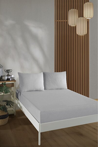 OZNHOME Elastic Fitted Sheet Set 100% Cotton Single/Duo/Queen Size Fitted Sheet Set