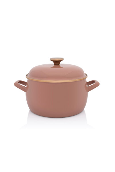 Metalac Pot 5.4l with lid Moka enamel/22cm/5.4l