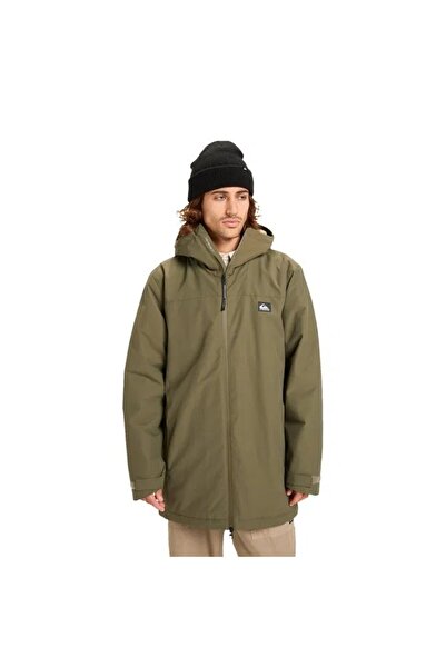 Quiksilver Overcast 3K Parka Men's Iris Leaf - Solid Jacket Eqyjk04203-6490