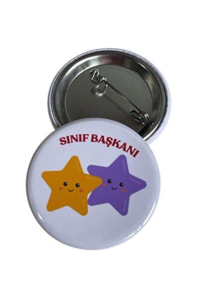 maycollection Öğrenci Sınıf Başkanı Metal Buton Rozet Broş-Çanta Rozeti-Yaka ...