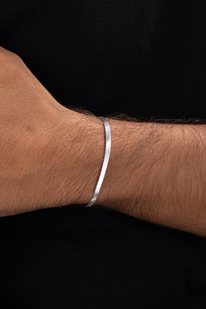 esdika 3.5MM İTALYAN YASSI GÜMÜŞ BİLEKLİK • 925 AYAR GÜMÜŞ • PREMİUM STERLİNG SİLVER