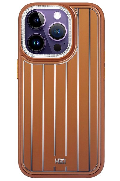 Fuchsia Case Compatible with iPhone 15 Pro Max Hbc-190 Collage Cover - Brown