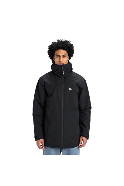 Quiksilver Overcast 3k Parka Erkek Anthracite - Solid Ceket Eqyjk04203-11793