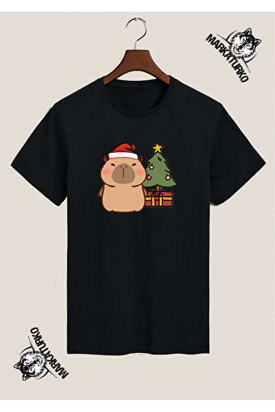 MarkaTurko CAPYBARA YILBAŞI ÖZEL TASARIM BASKILI TSHİRT