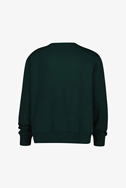 Gant Men's Regular Fit g Letter Patch Crew Neck Sweatshirt - Dark Green