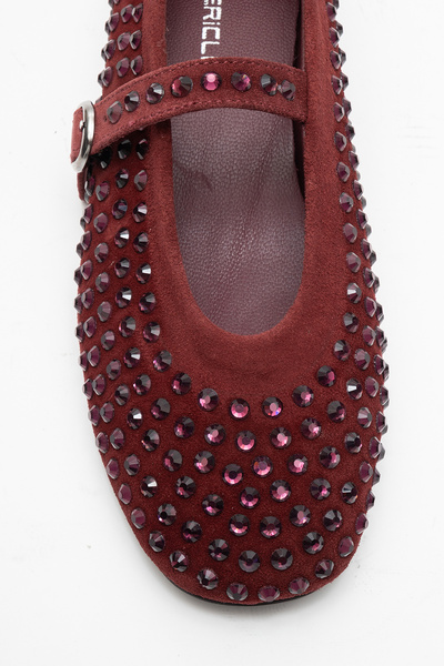 Dericlub Women's Single Strap Stone Babet Real Leather Rg 8032