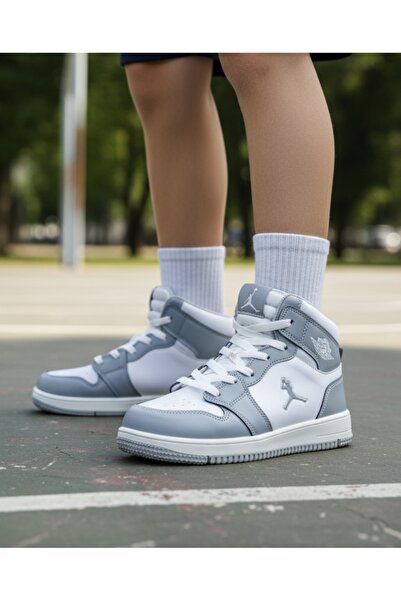 JOJO KIDS unisex genç ve çocuk bağcıklı bilekli spor ayakkabı , sneaker , destekli spor ayakkabı