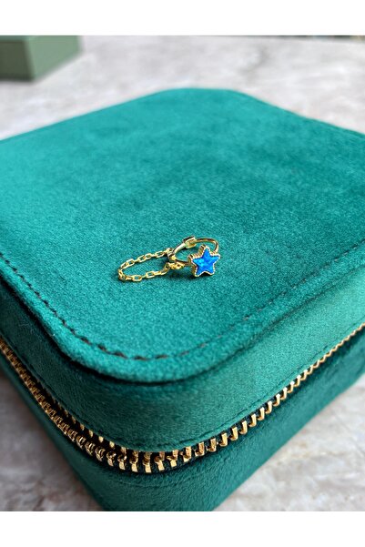 Miltonia Opal Yıldız 925s Gümüş Tragus Küpe