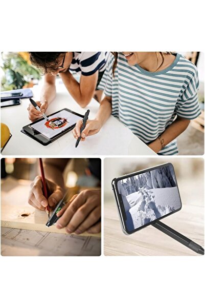 zola Πολυλειτουργικό στυλό 9 σε 1, Zola, χάρακας, φακός, κατσαβίδι, μεταλλικό, μαύρο