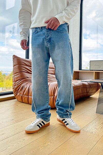 Flaw Wear Yan Detay Regular Jean Mavi