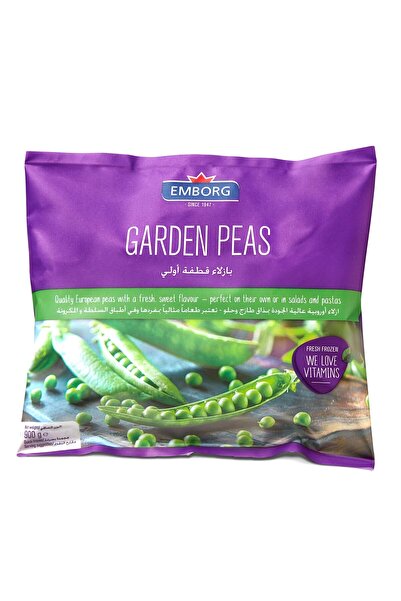 Emborg بازلاء الحديقة 900 جرام عبوة من 6 قطع