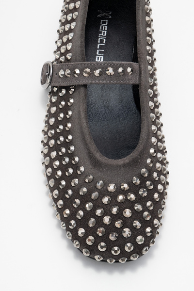 Dericlub Women's Single Strap Stone Babet Real Leather Rg 8032