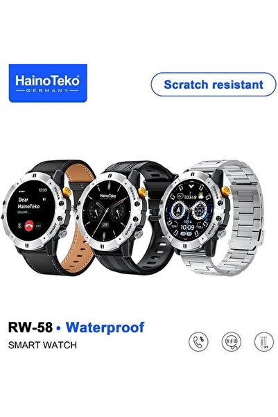 HAINOTEKO RW58 Executive Round Smart Watch Scratch-Resistant Display with 3 S...