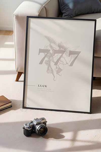 Basquiart Poster cu ramă neagră din seria Lucky You, decor de perete nr:8