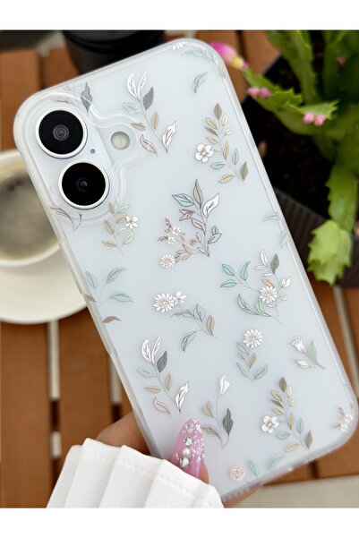 Go Aksesuar Iphone 17 Uyumlu Darbe Önleyici Mat Şeffaf Baskılı Silikon Kılıf