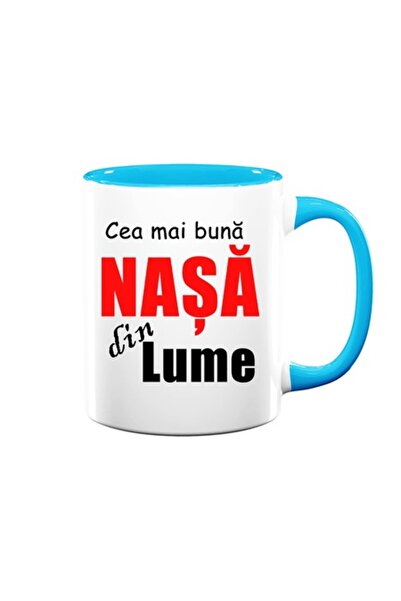 OEM Cană personalizată pentru nașă cu mesajul: „Cea mai bună nașă din lume”, ...