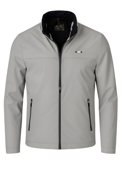 SİVAİST Men's White Cotton Polyester Blend Water Repellent Fur Lined Coat – Windproof, Lightweight and Durable