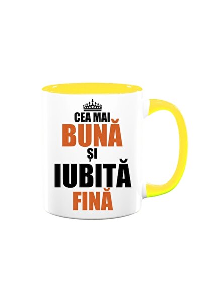 OEM Cană personalizată pentru Fina cu mesajul: „Cea mai bună și mai iubită Fi...