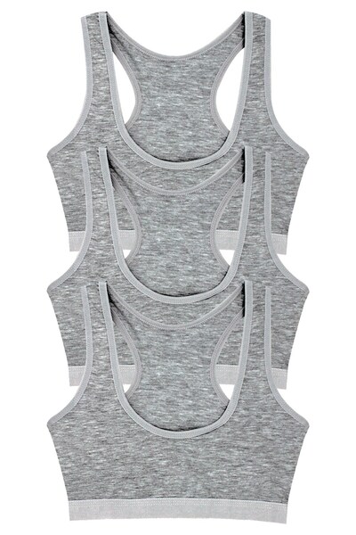 Öts Κοριτσίστικο μπουστάκι 3 τεμαχίων με χοντρά λουράκια, αθλητικό κόψιμο, με επένδυση (96% βαμβάκι - 4% ελαστάνη)