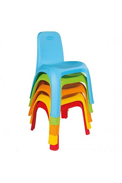 PİLSAN King Yellow indoor/outdoor children's chair with backrest, ergonomic seat, stable legs