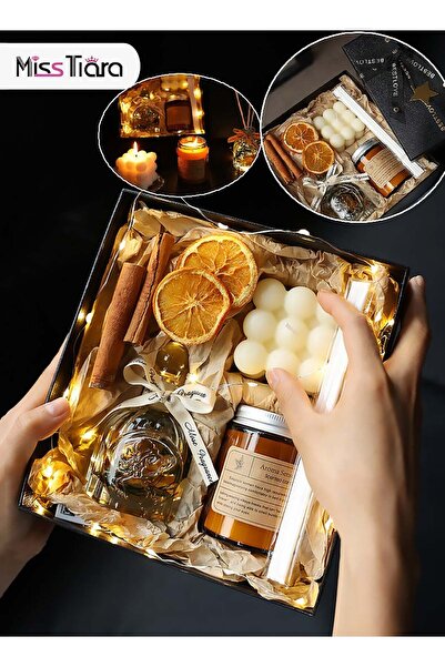 MissTiara Set of 7 Gifts Scented Candles Gift Box Soy Candles