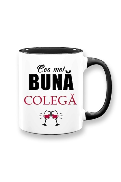 OEM Cană personalizată pentru coleg cu mesajul: „Cel mai bun coleg”, model di...