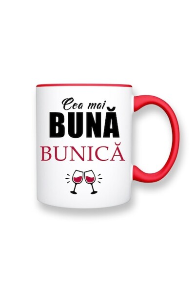 OEM Cană personalizată pentru bunică cu mesajul: „Cea mai bună bunică”, inter...