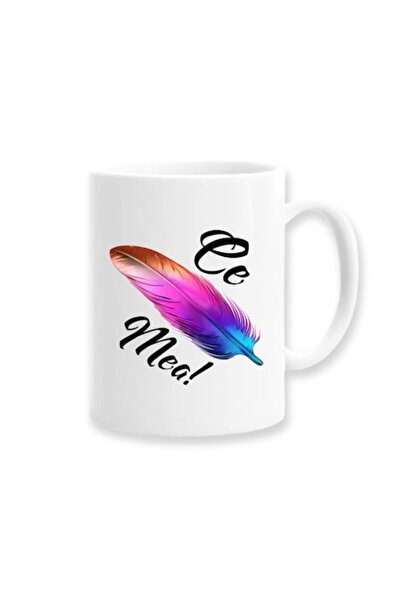 OEM Cană personalizată cu mesaj amuzant: „Ce pana mea”, Betaprint, albă, 330ml