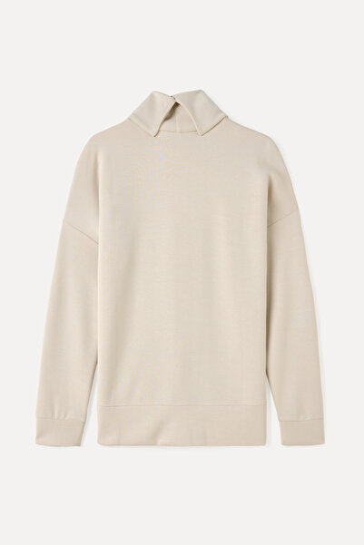 Mudo Modal Mixed Stand-Up Collar Sweatshirt