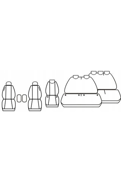 Other Pokrowce Citroen JUMPY 3 III 2016+ 8 osób TYPOWE